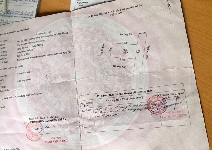 Bán lô đất ngõ 52 Cát Khê , Tràng Cát , Hải An, Hải Phòng 