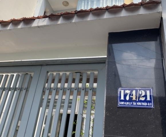 Cần bán nhà hẻm ĐHT41 phường Tân Hưng Thuận , Quận 12