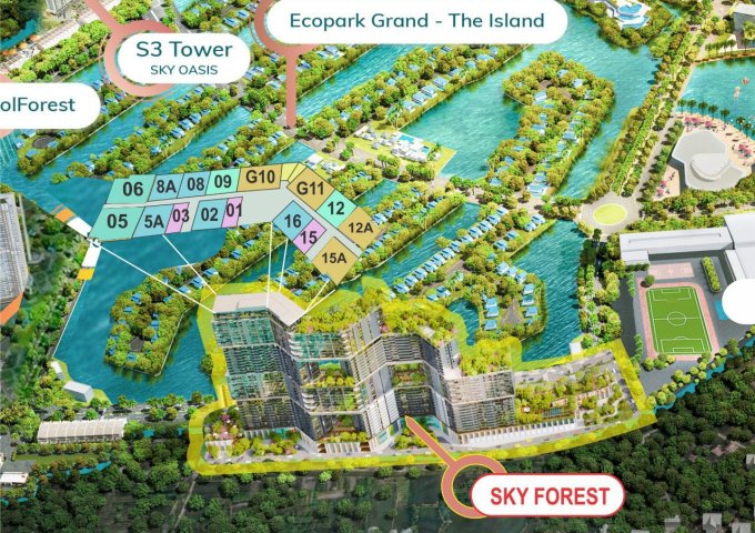 Quỹ hàng Sky Forest Ecopark - Giá bán trực tiếp chủ đầu tư - Chiết khấu 11%