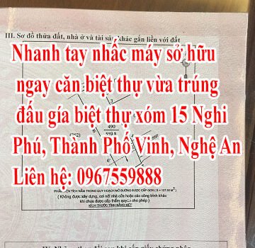 Nhanh tay nhấc máy sở hữu ngay căn biệt thự vừa trúng đấu giá