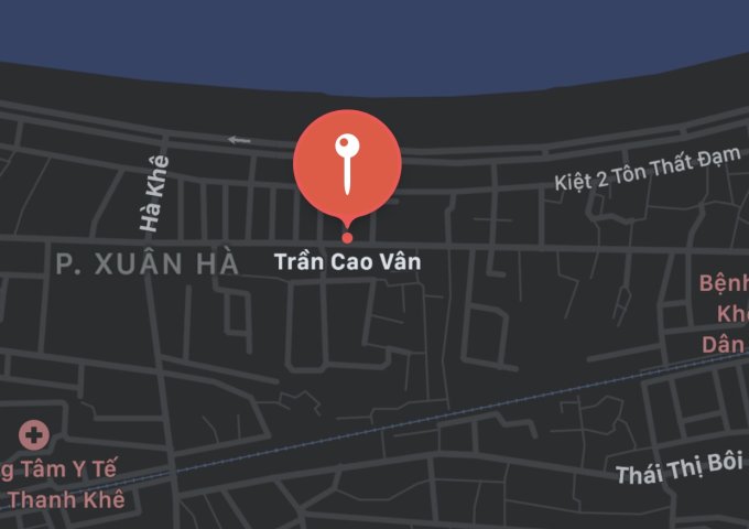 Bán đất đường Trần Cao Vân, Phường Xuân Hà, Quận Thanh Khê. DT: 70 m2. Giá: 2,35 tỷ 