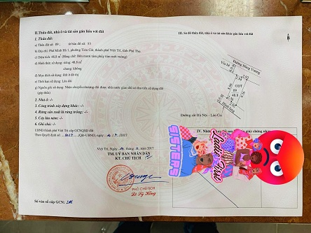 CHÍNH CHỦ cần bán đất nhà mặt đường Hùng Vương, Phường Tiên Cát, TP Việt Trì, Phú Thọ.