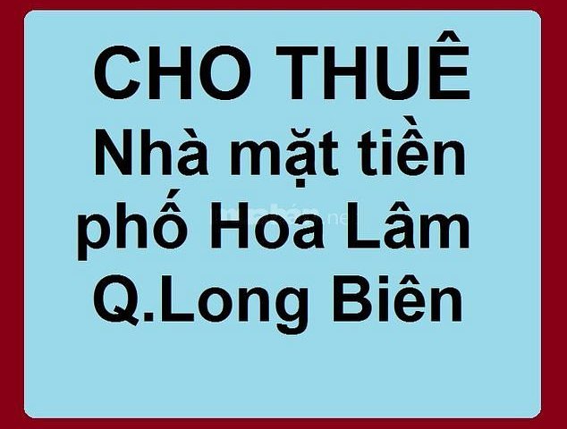 Cho thuê nhà 6 tầng, 36 mặt phố Hoa Lâm, Đức Giang, Long Biên, Hà Nội.