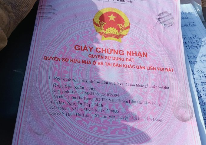Chính chủ cần bán đất Tân Văn, Lâm Hà,Lâm Đồng