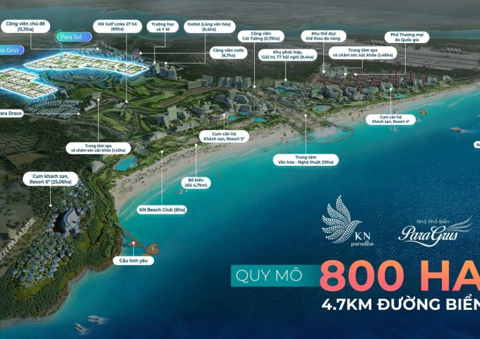 KN PARADISE siêu phẩm nghỉ dưỡng nằm cạnh Sân Bay Quốc Tế Cam Ranh, trên Bán đảo thuộc Top 10 bãi biển đẹp Nhất Hành Tinh