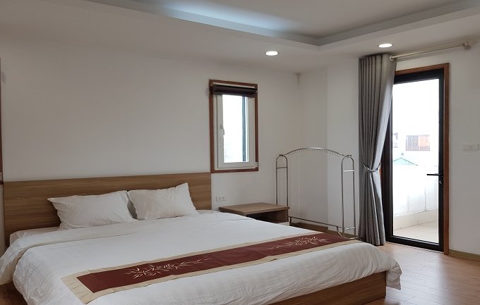 Cho thuê căn hộ dịch vụ tại Yên Phụ, Tây Hồ, 65m2, 1PN, đầy đủ nội thất hiện đại, ban công