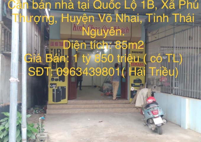 Cần bán gấp nhà vị trí đẹp giá rẻ có 1,0,2 tại Huyện Võ Nhai, Tỉnh Thái Nguyên
