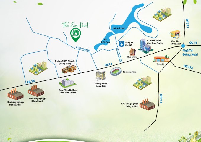 Bán đất tại Dự án Asian Lake View, Đồng Xoài,  Bình Phước diện tích 192m2