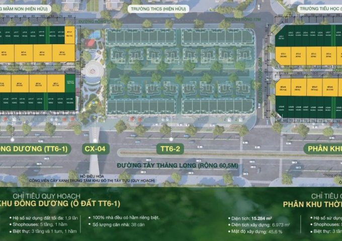 CẦN BÁN SUẤT NGOẠI GIAO SHOPHOUSE, BIỆT THỰ AVENUE GARDEN TÂY THĂNG LONG 0987.429.748