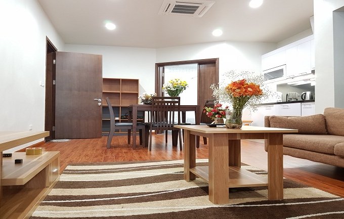 Cho thuê căn hộ dịch vụ tại Xuân Diệu, Tây Hồ, 60m2, 1PN, đầy đủ nội thất hiện đại