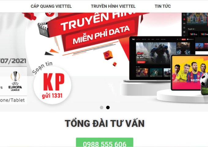 VIETTEL CẦN THƠ LẮP MẠNG ,TRUYỀN HÌNH LH 0988555606