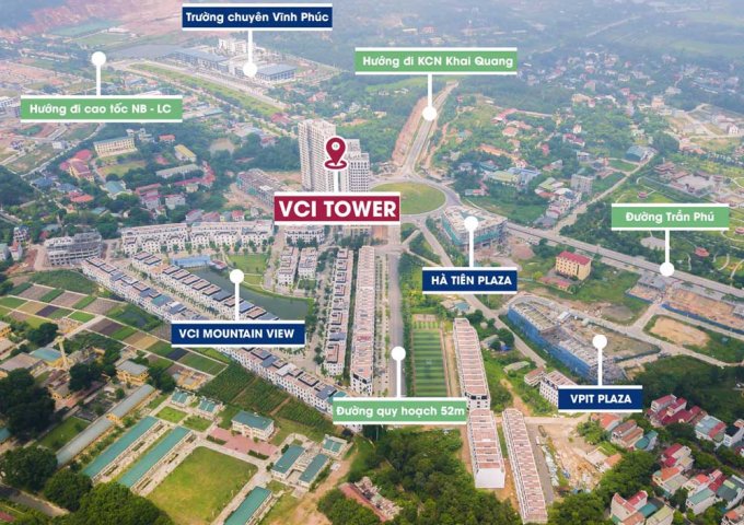Bán nhà biệt thự, liền kề tại Dự án VCI Mountain View, Vĩnh Yên,  Vĩnh Phúc diện tích 93m2  giá 23,000,000 Triệu/m²
