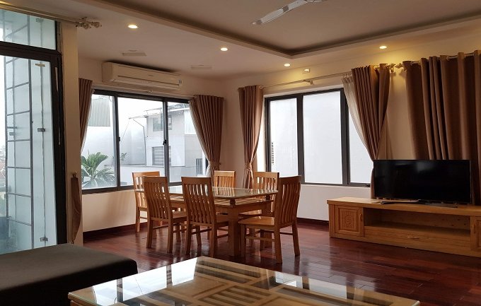 Cho thuê căn hộ dịch vụ tại Tô Ngọc Vân, Tây Hồ, 70m2, 1PN, đầy đủ nội thất, sáng thoáng
