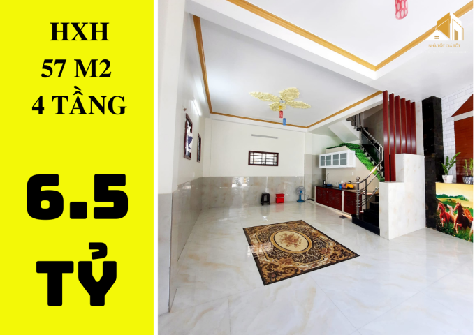 ✔️   Nhà  HXH Quang Trung P.14 Gò Vấp  - 57m2 - 4 tầng  chỉ 6.5 tỷ