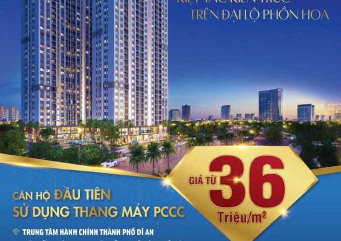 Căn hộ cao cấp mặt tiền đường Phạm Văn Đồng 3pn, 2wc, 36tr/m2