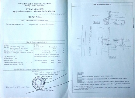 Chính Chủ Cần Bán Nhà , Phường 25, Bình Thạnh, Tp.HCM