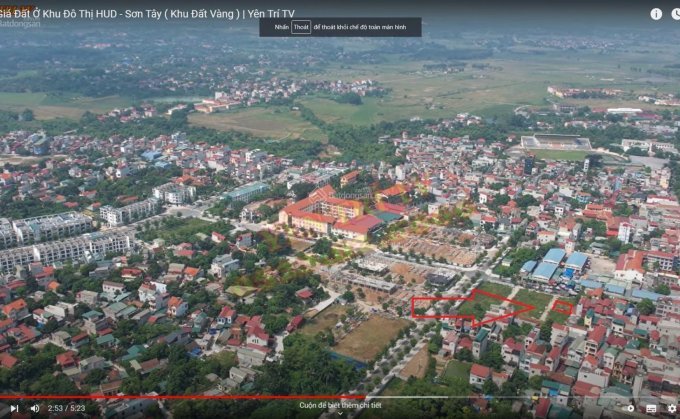 Chính chủ cần bán 2 lô 110m2 và 109,1m2 tại Khu đấu giá HUD Sơn Tây.