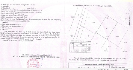 CẦN BÁN ĐẤT XUÂN THỚI SƠN, HÓC MÔN, HCM