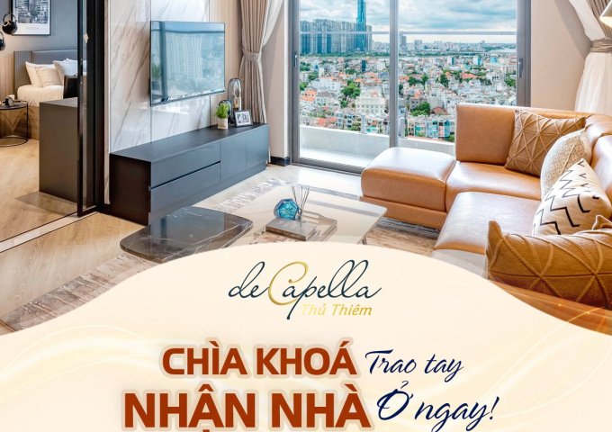 Cần bán GẤP 80m2/2PN tại De Capella Thủ Thiêm cách Trung tâm Q1 chỉ 10phút giá 4.2 tỷ (100%)