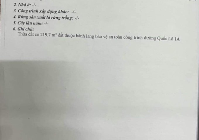 Chính chủ cần bán lô đất thổ cư tại Xã Bảo Hòa - Huyện Xuân Lộc - Tỉnh Đồng Nai
