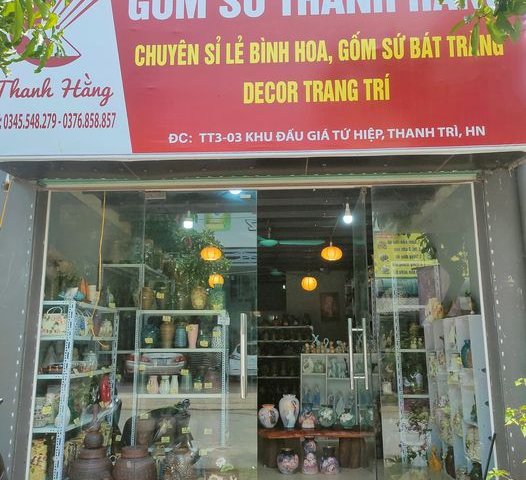 Cho thuê cửa hàng kết hợp ở tại khu đấu giá Tứ Hiệp, Thanh Trì. Gần công An Huyện.