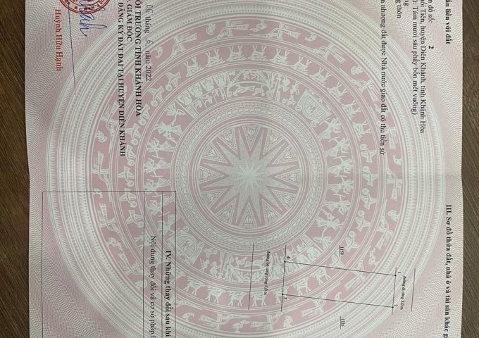 CHỦ CẦN BÁN NHANH LÔ ĐẤT HAI MẶT TIỀN SUỐI TIÊN HUYỆN DIÊN KHÁNH, TỈNH KHÁNH HOÀ