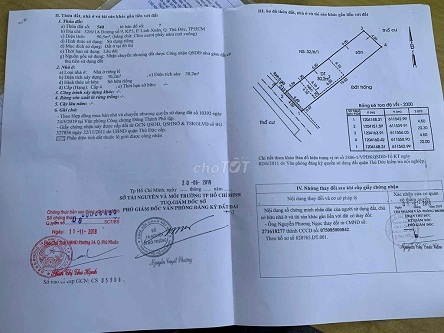 Cần Bán Đất Full Thổ Cư Đường Số 9, Linh Xuân, Tp Thủ Đức