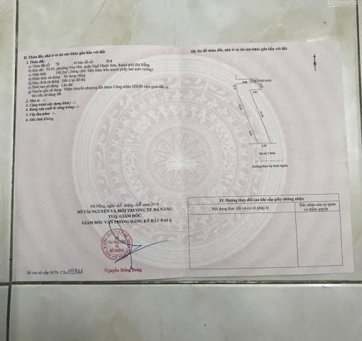 BÁN LÔ ĐẤT MẶT TIỀN VIP – VỊ TRÍ ĐẸP TRUNG TÂM PHƯỜNG HÒA HẢI