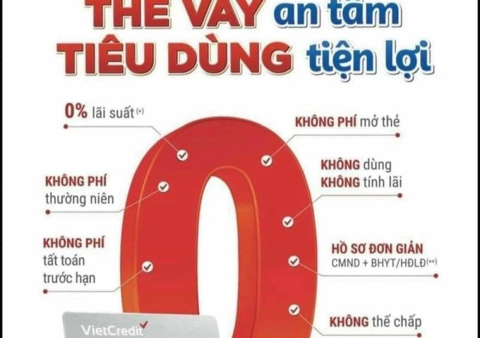 HỖ TRỢ MỞ THẺ TÍN DỤNG VIETCREDIT