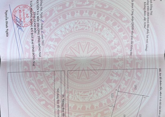 CẦN BÁN 2 SÀO ĐẤT XÃ GIANG ĐIỀN, HUYỆN TRẢNG BOM, ĐỒNG NAI.