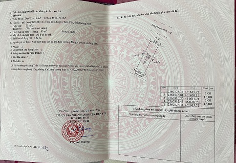 Chính chủ cần bán nhanh 1 lô duy nhất Đẹp Phố Long Tiên- Tiên Yên