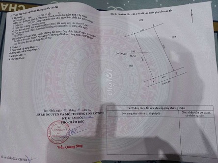 Chính chủ cần bán gấp lô đất thổ cư tại Phước Thạnh - Gò Dầu - Tây Ninh