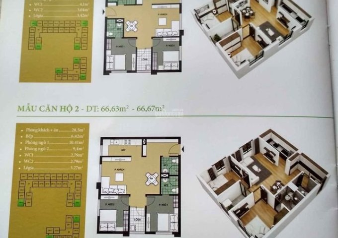 Cc cần bán lô góc tầng 5 toà N03 chung cư Bạch Đằng lake view