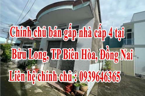 Bán gấp nhà cấp 4 tại Bửu Long, TP Biên Hòa, Đồng Nai