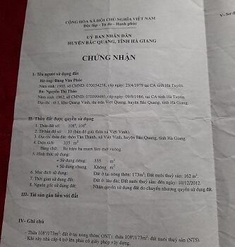 Cần bán nhanh lô đất chính chủ vị trí đẹp