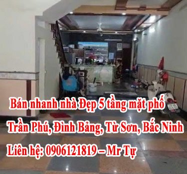 Cần bán nhanh nhà đẹp 5 tầng mặt phố Trần Phú, Đình Bảng, Từ Sơn