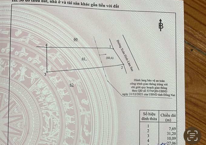 Chính chủ cần bán đất vị trí đẹp tại tỉnh Đồng Nai