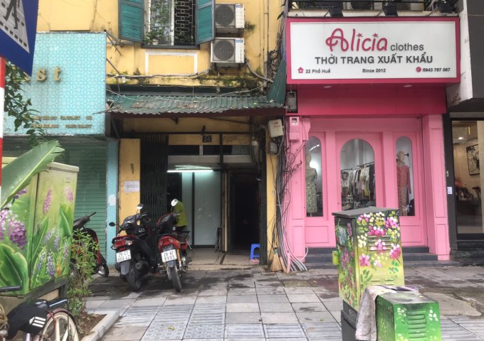 Cho thuê cửa hàng mặt đường số 24 Phố Huế, Hoàn Kiếm, Hà Nội.