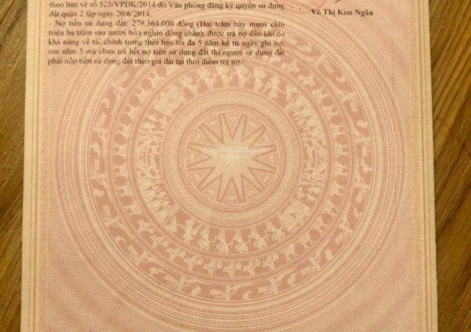 Chính chủ cần bán lô góc nhà mặt tiền Trịnh Khắc Lập