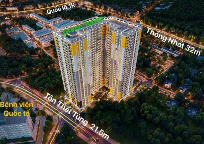 BÁN CĂN HỘ DỰ ÁN BCONS CITY - THÁP GREEN TOPAZ TẠI TP. DĨ AN