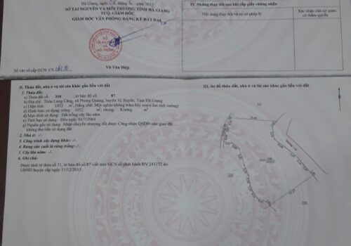 Bán đất liền kề tại Huyện Vị Xuyên, Tỉnh Hà Giang