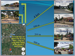 CHÍNH CHỦ CẦN BÁN ĐẤT TẠI XÃ PHƯỚC VÂN - HUYỆN CẦN ĐƯỚC - LONG AN