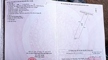 CHÍNH CHỦ CẦN BÁN ĐẤT TẠI XÃ PHƯỚC VÂN - HUYỆN CẦN ĐƯỚC - LONG AN