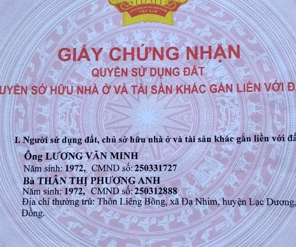 CHÍNH CHỦ CẦN BÁN ĐẤT ĐẠ NHIM – MẶT TIỀN ĐƯỜNG CHÍNH ĐÀ LẠT – NHA TRANG