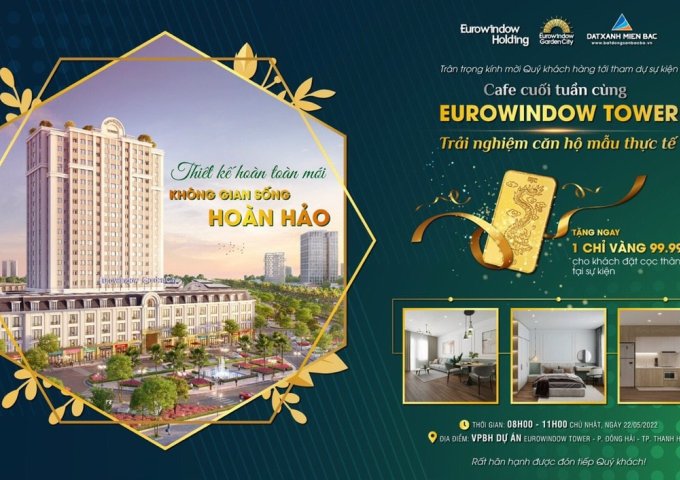 Duy nhất 3 căn chung cư Eurowindow Garden City, chiết khấu khủng lên tới 10%.
