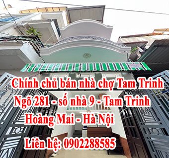 Cần bans nhà tại Chợ Tam Trinh, Hoàng Mai, Hà Nội