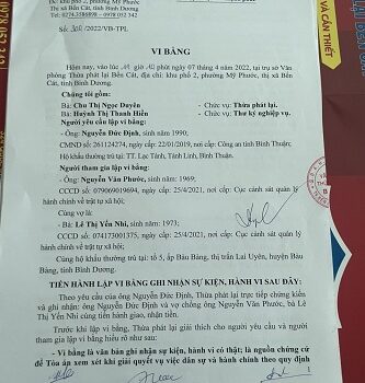 Chính chủ cần bán đất tại Thị trấn Lai Uyên, Huyện Bầu Bàng, Tỉnh Bình Dương