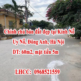 Chính chủ cần bán đất đẹp tại Kính Nỗ, Đông Anh, Hà Nội