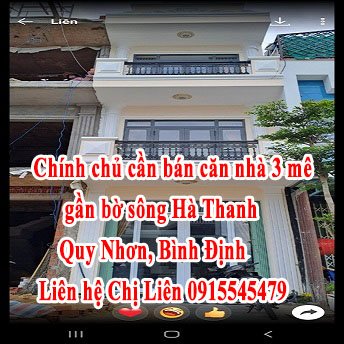 Cần bán căn nhà 3 mê gần bờ sông Hà Thanh, gió mát quanh năm