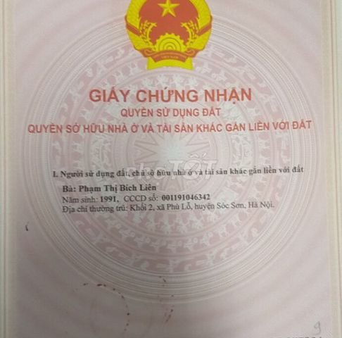 Chính chủ bán đất tại Thôn Vệ, xã Nam Hồng, huyện Đông Anh, TP Hà Nội